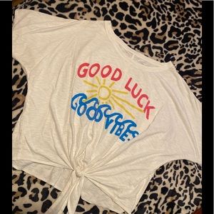 Lucky Brand Tie Front Shirt